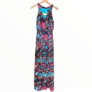 Thalia‎ Sodi Women's Sleeveless Acapulco Maxi Dress in Pink and Blue Size Small